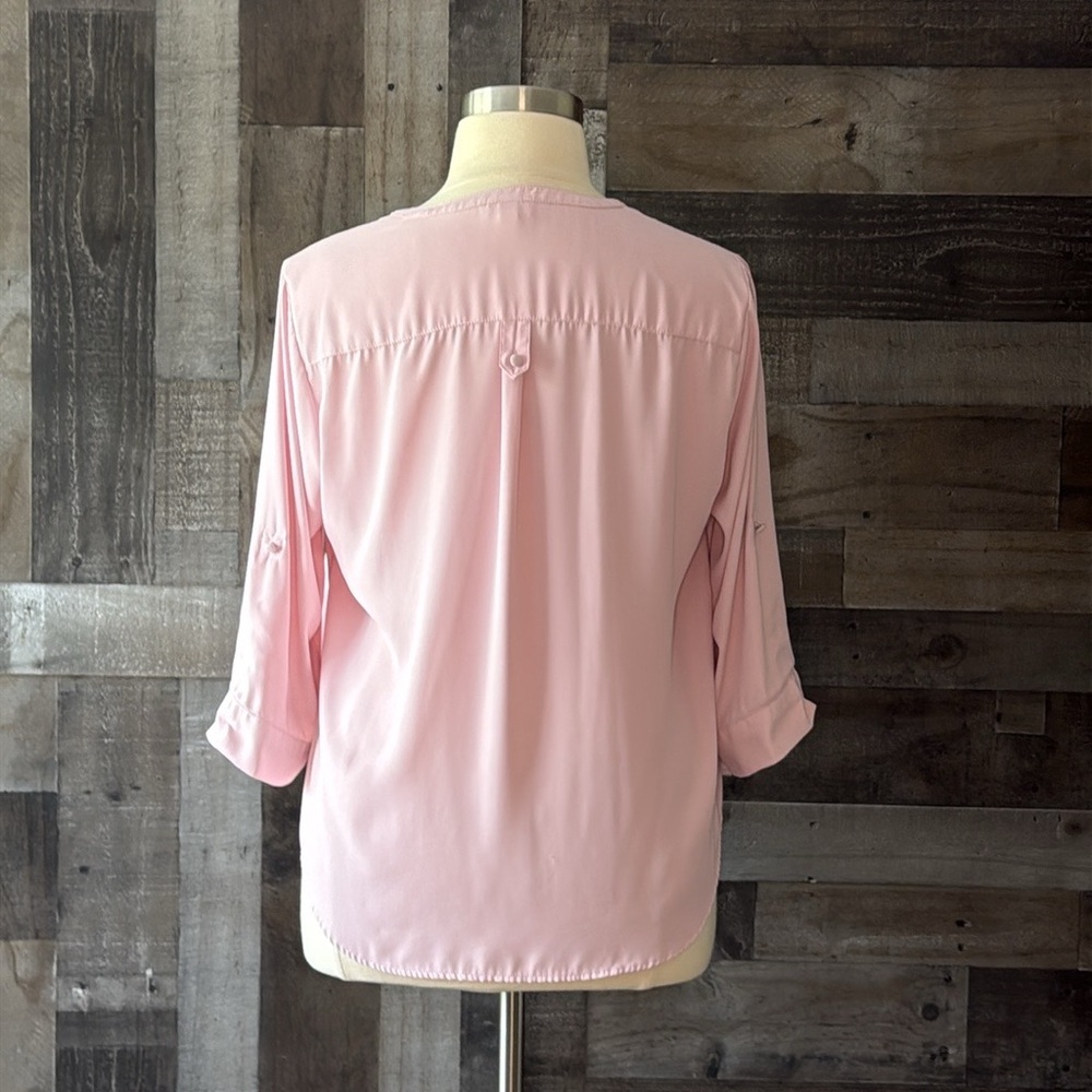 Torrid 0 Harper pink top Xlarge pastel softgirl low key luxe romantic spring - Picture 6 of 9